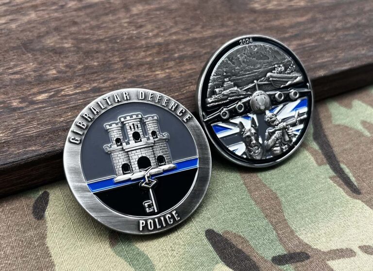 Gibraltar Defence Police Challenge Coin