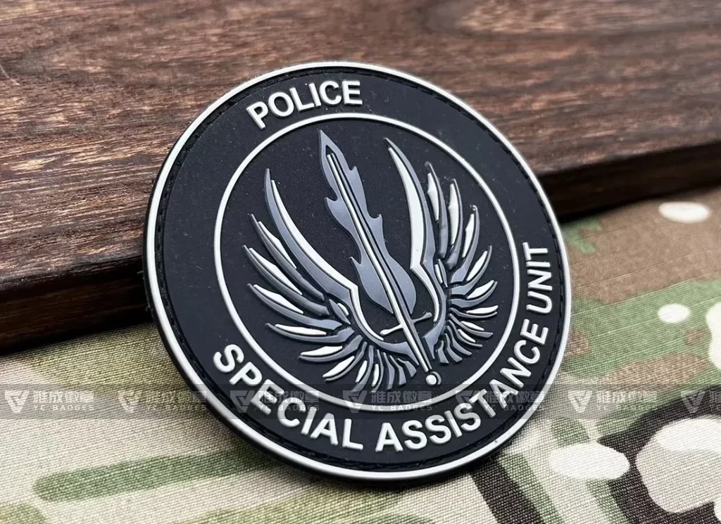 3D embossed Police Patches