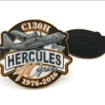 C-130H Pvc Rubber Velcro Patch Producer