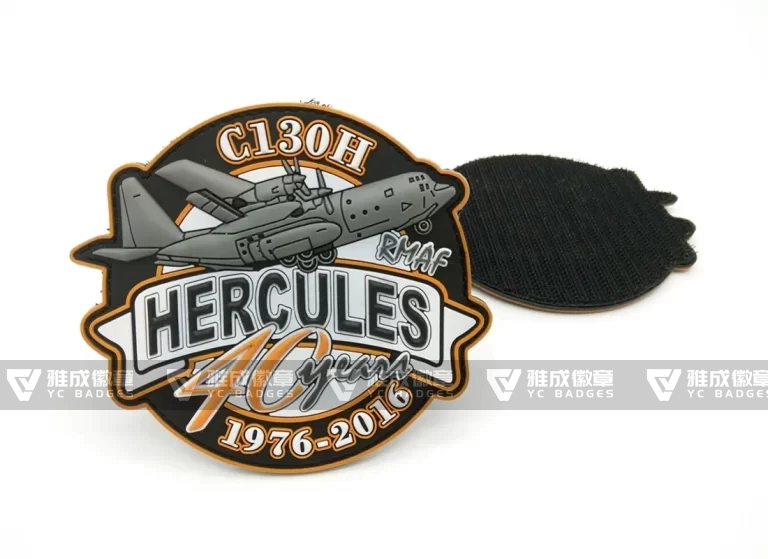 C-130H Pvc Rubber Velcro Patch Producer
