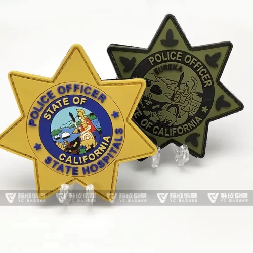 California Police Officer State Hospital Logo Badge California Police Officer State Hospital Logo Badge