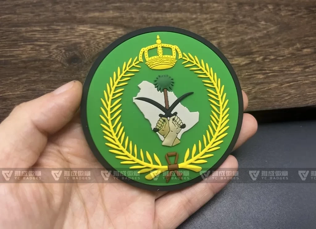 High Quality Saudi Airforce Rubber Velcro Patch Customize