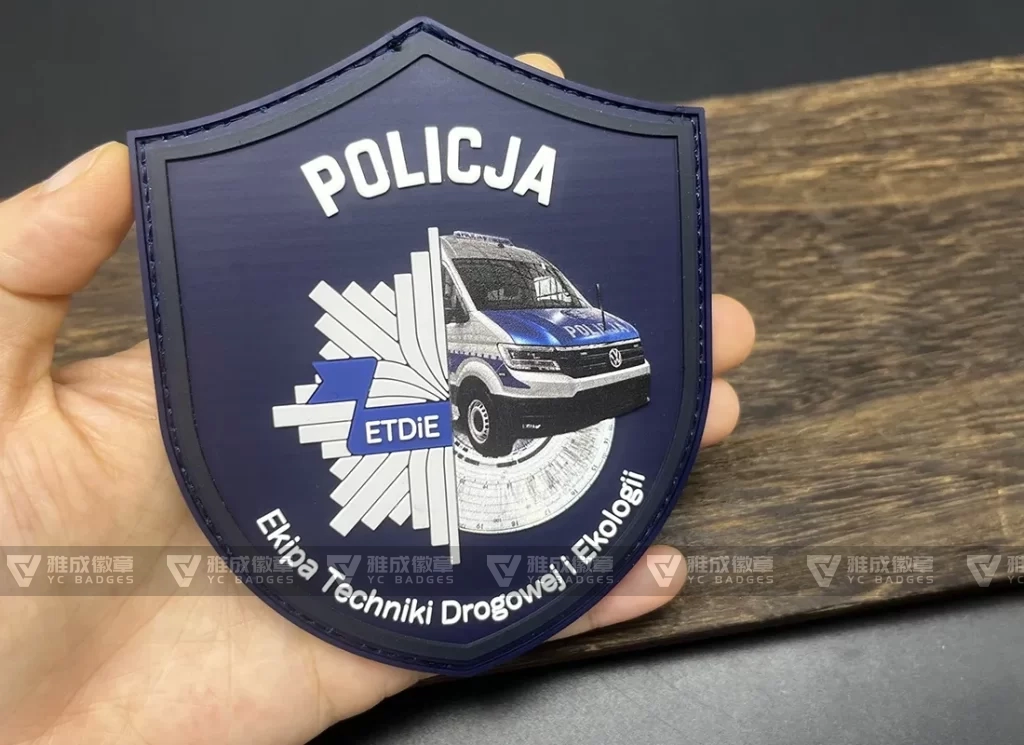 Soft Rubber Police Patch Customize
