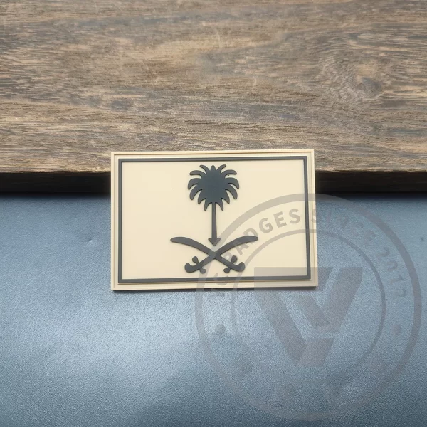 High Quality Saudi Emblem PVC Patches Factory Bulk Customization Service