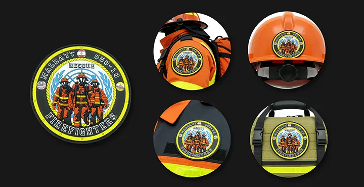 Fire Dept PVC Patches Applications