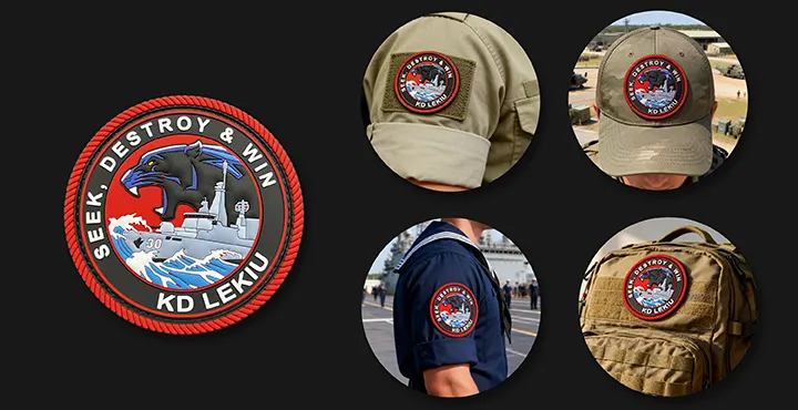 Navy PVC PatchesApplications