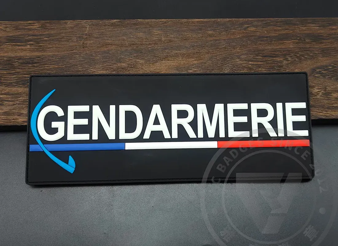 PVC 3D Glow in The Dark Rubber Patch Velcro-on Badg