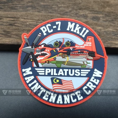 PVC 3D Logo Uniform Velcro-on Rubber Patches Badge Customize PVC 3D Logo Uniform Velcro-on Rubber Patches Badge Customize