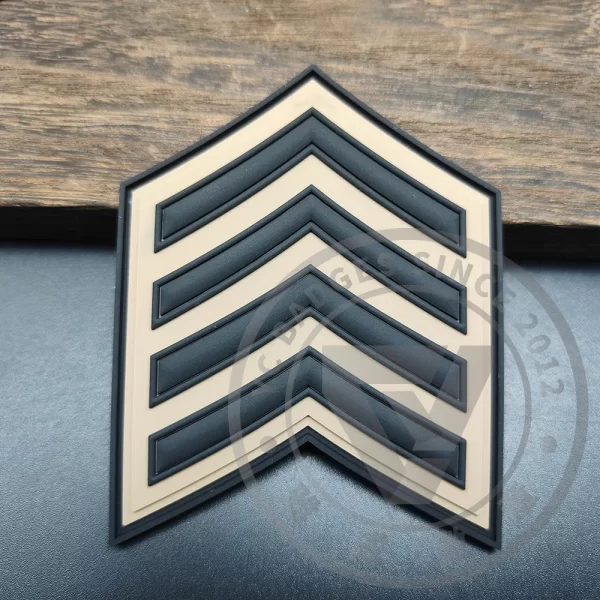 PVC Uniform Level Position Honor Tag Velcro-on Patches Wholesale Customize