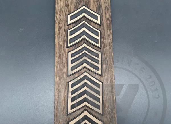 PVC Uniform Level Position Honor Tag Velcro-on Patches Wholesale Customize