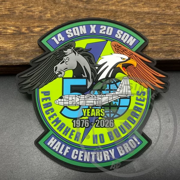 14 Sqn & 20 Sqn 50th Anniversary Tactical Commemorative PVC Patch