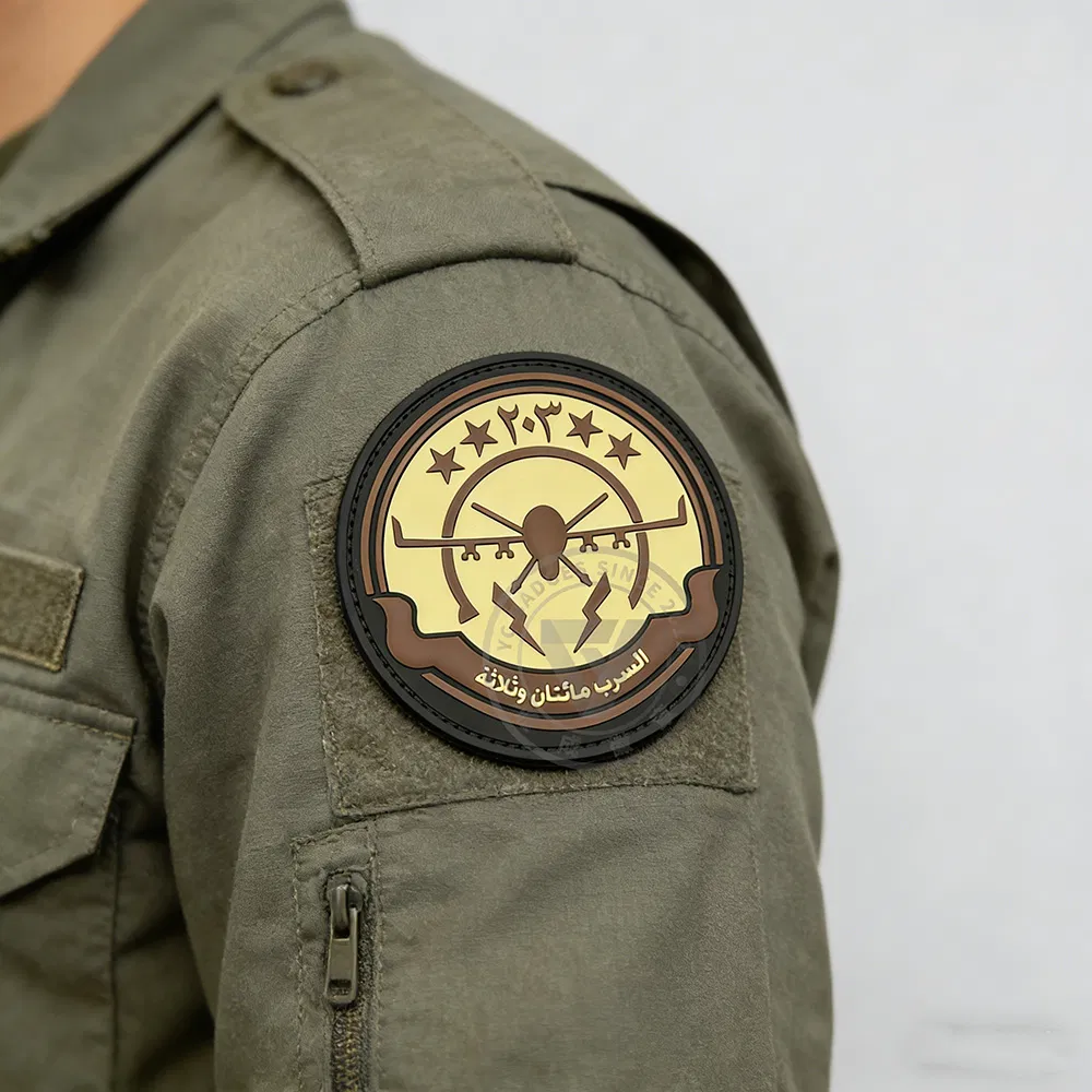 Custom High-Quality Waterproof PVC Drone Squadron Tactical Patch for Tactical Gear & Accessories