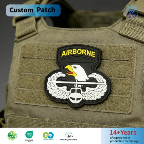 Custom 3D PVC Rubber Patches High Quality Badges with Hook and Loop Custom 3D PVC Rubber Patches High Quality Badges with Hook and Loop