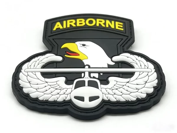 Custom 3D PVC Rubber Patches High Quality Badges with Hook and Loop