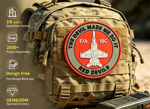 Custom Air Force PVC Patches