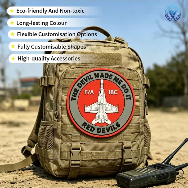 Custom Air Force PVC Patches