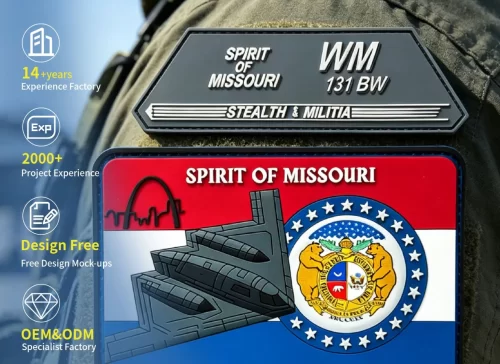 Custom Air Force PVC Patches