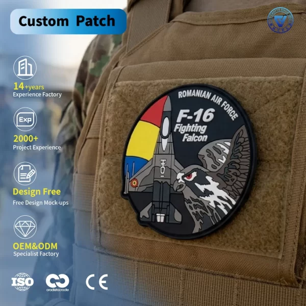 Custom Air Force PVC Patches