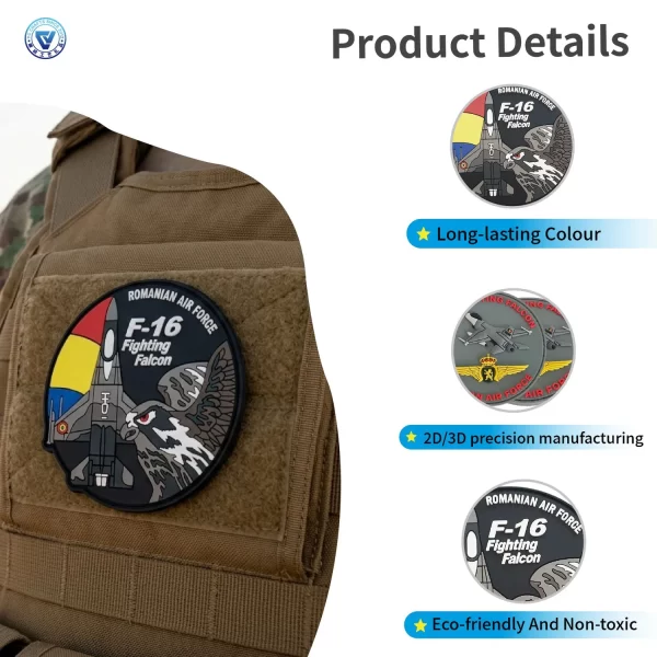 Custom Air Force PVC Patches