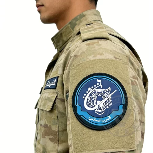 Custom PVC Tactical Morale Patch ID Logo Waterproof Eco-Friendly Velcro Backing Gear