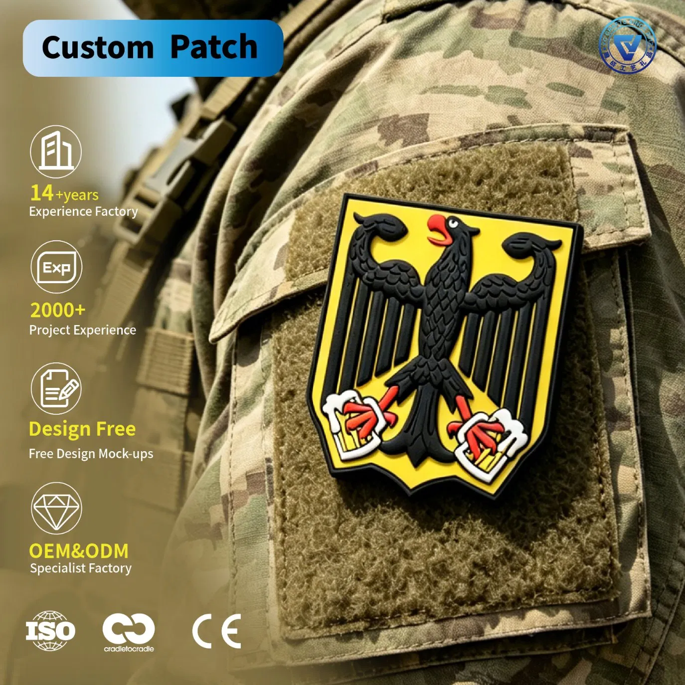 Custom Army PVC Patches