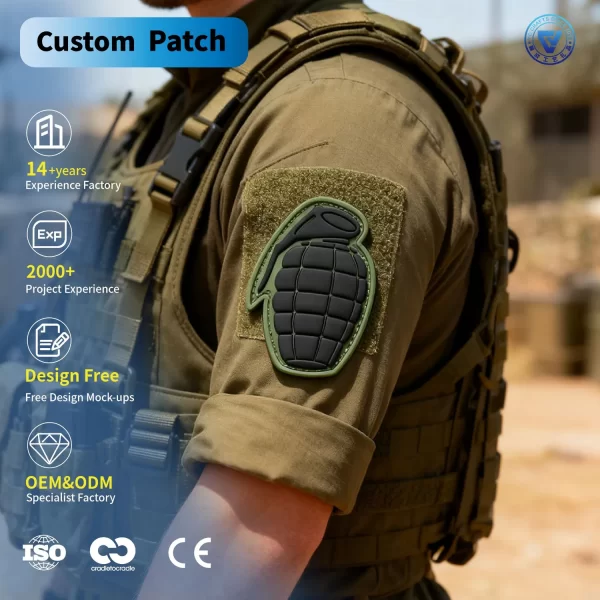 Custom Army PVC Patches