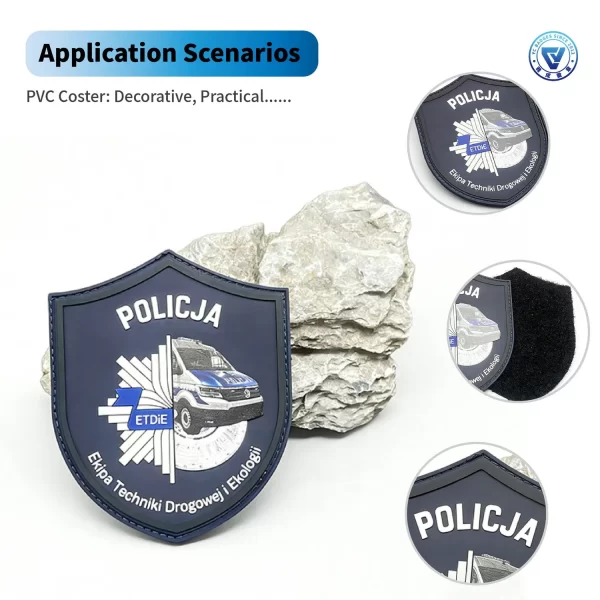 Custom PVC Patches Velcro-on for Tactical Gear Durable Tactical Patches for Uniforms