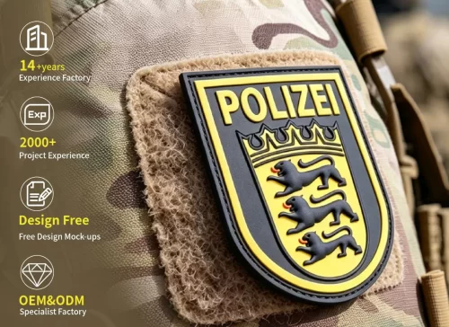 Custom Police Department PVC Patches