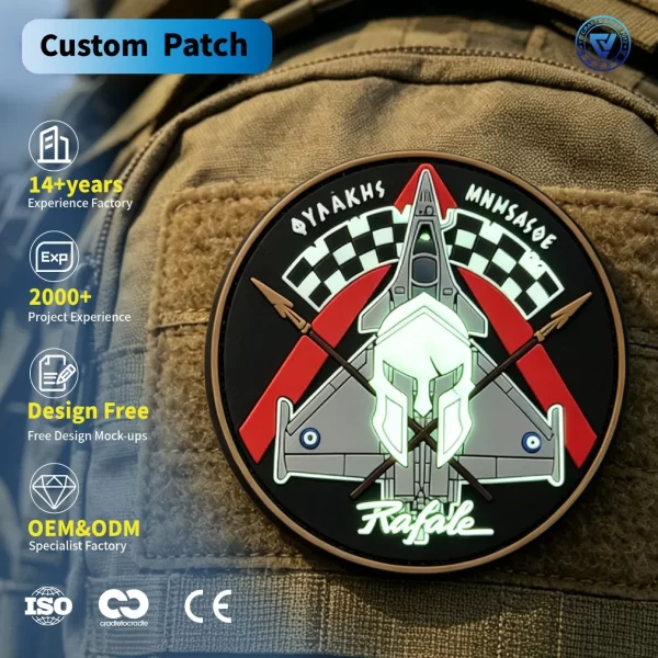Custom Air Force PVC Patches