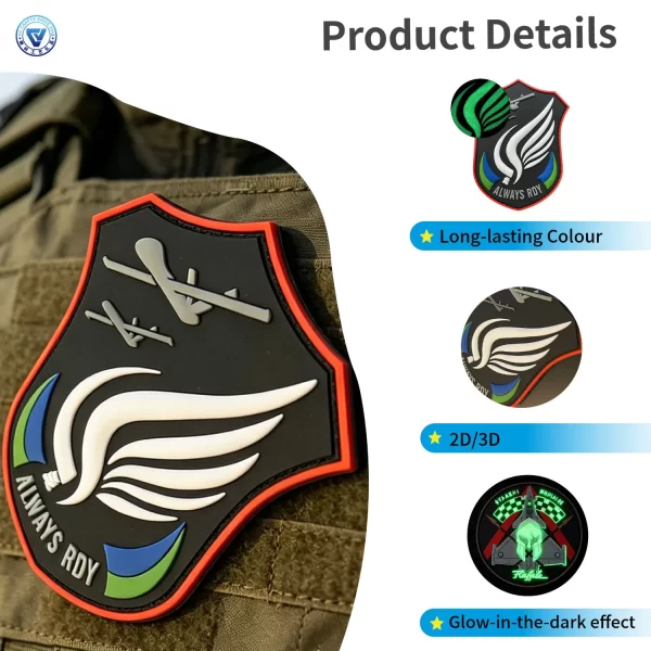 Custom Air Force PVC Patches