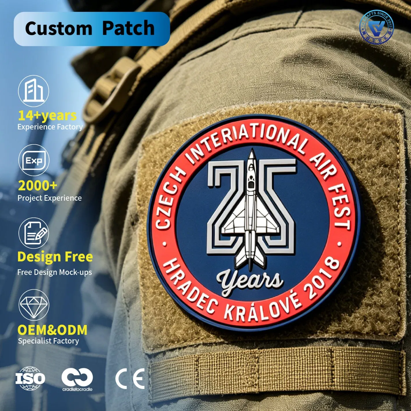 Custom Air Force PVC Patches