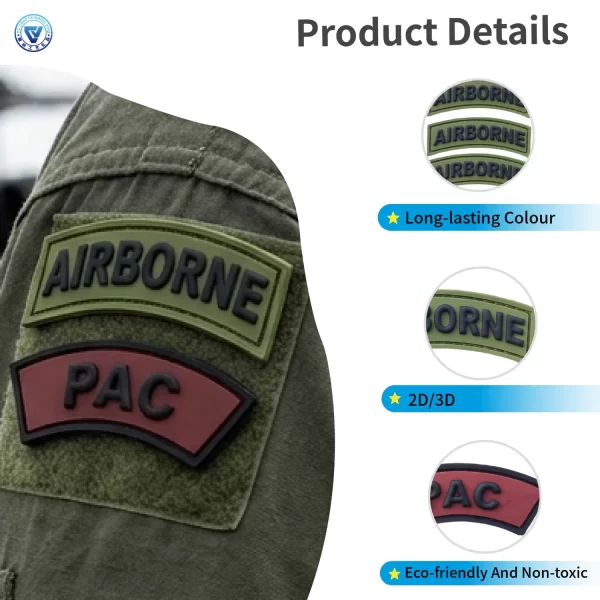 Custom Air Force PVC Patches
