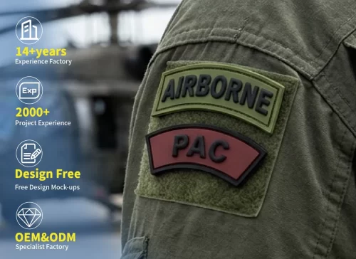 Custom Air Force PVC Patches