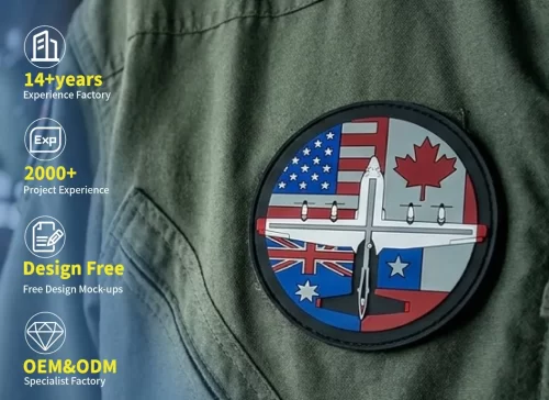 Custom Air Force PVC Patches