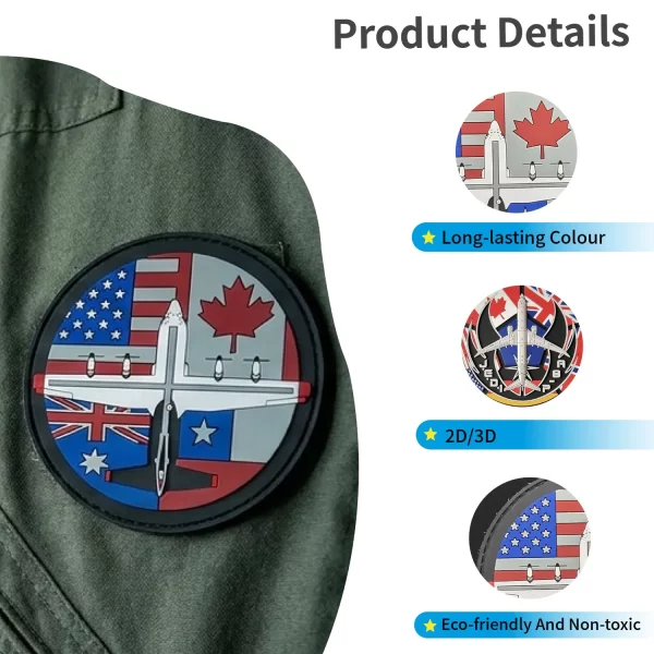 Custom Air Force PVC Patches