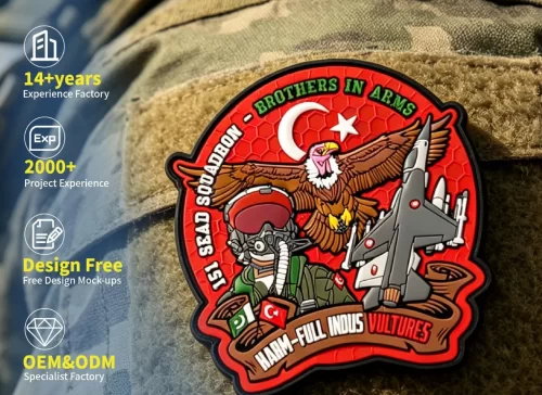 Custom Air Force PVC Patches Custom Air Force PVC Patches