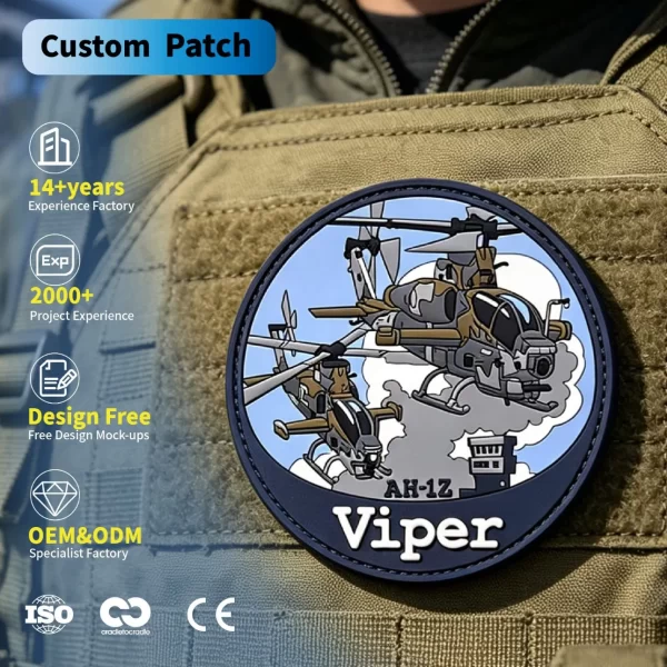 Custom Air Force PVC Patches Custom Air Force PVC Patches