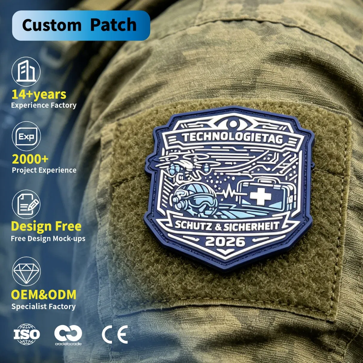 Custom Air Force PVC Patches
