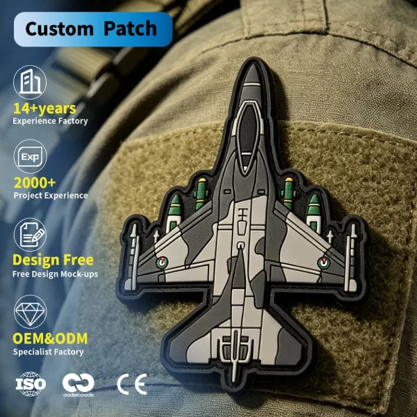 Custom Air Force PVC Patches