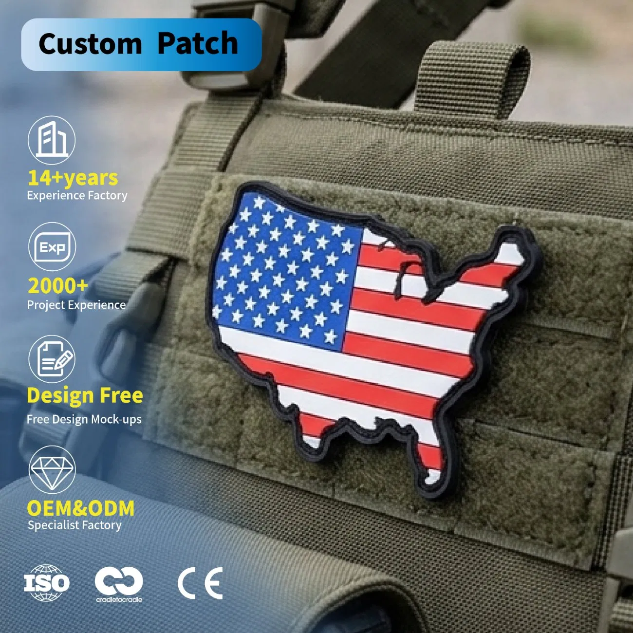 Custom Army PVC Patches