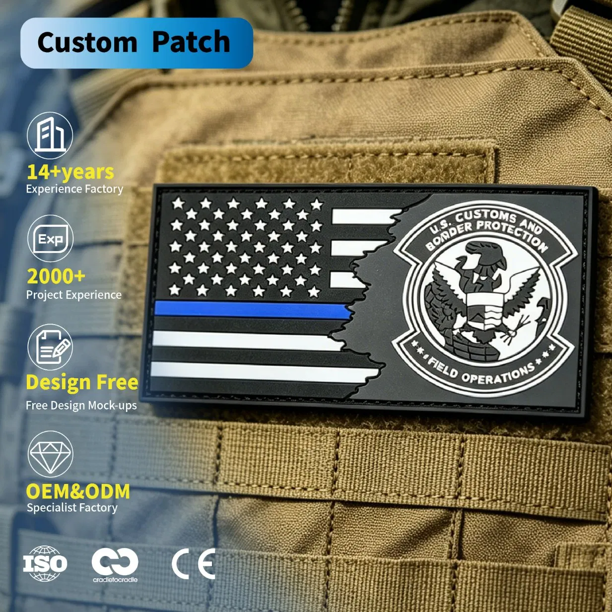 Custom Army PVC Patches