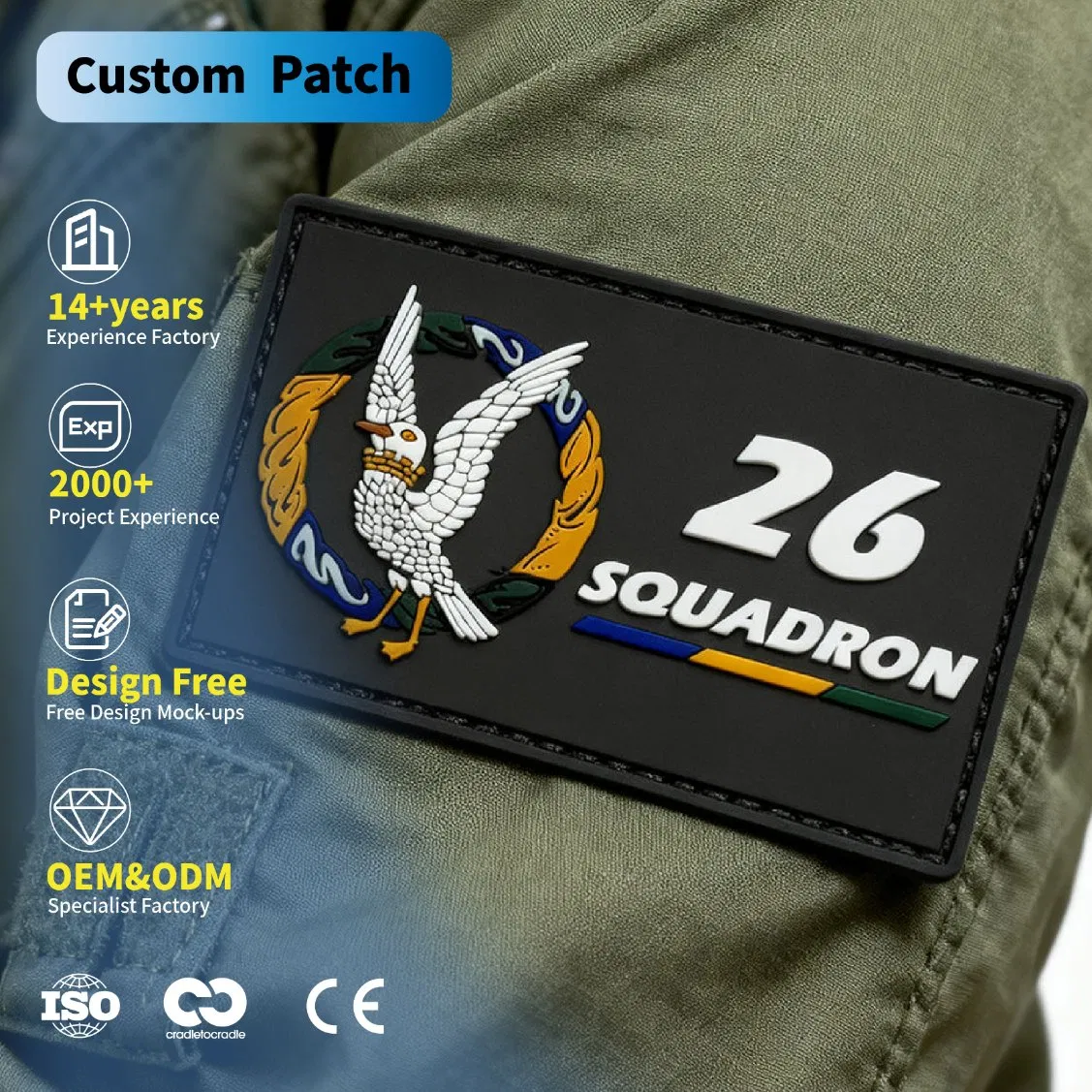 Custom Army PVC Patches