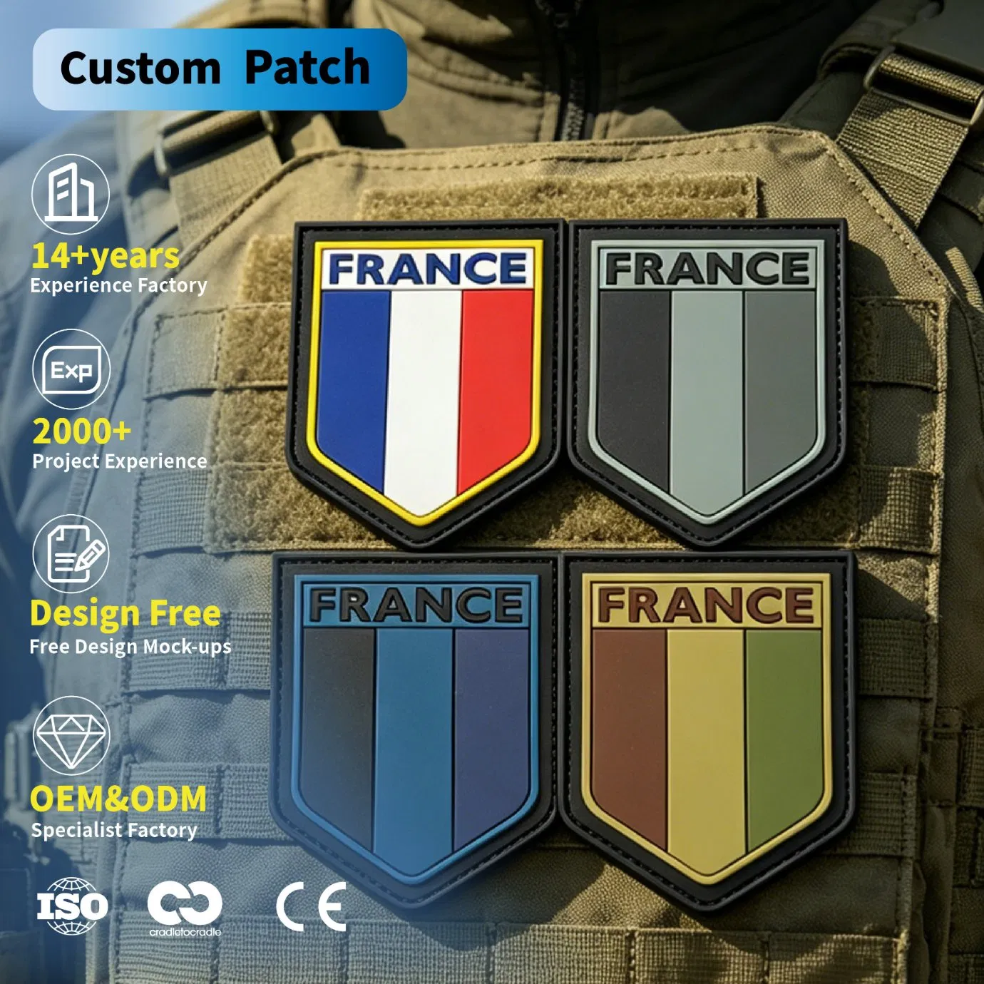 Custom Army PVC Patches