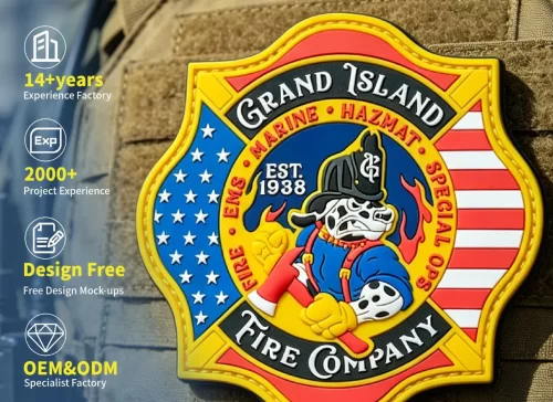 Custom Fire Department PVC Patches