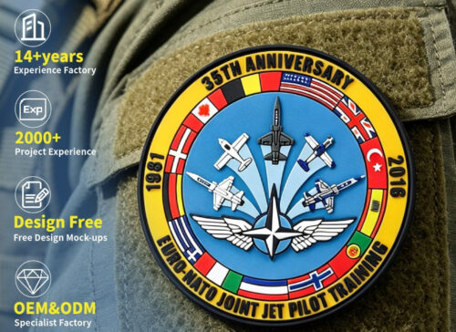Custom Air Force PVC Patches Custom Air Force PVC Patches