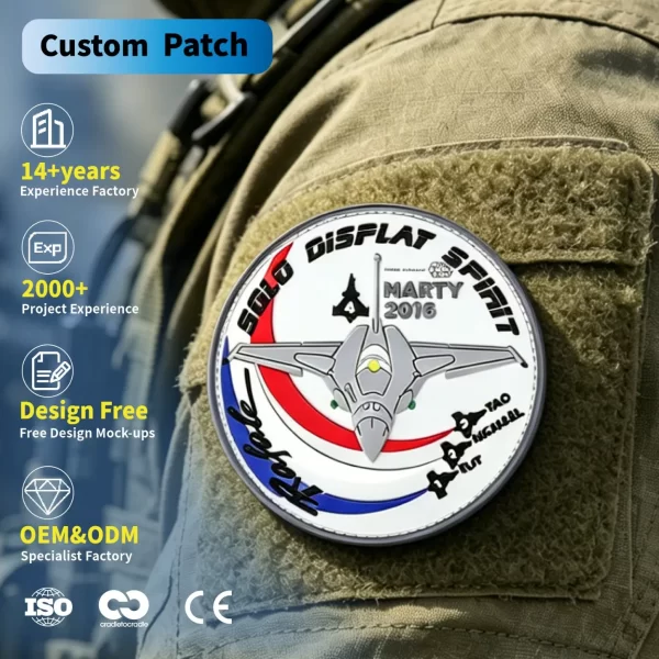 Custom Air Force PVC Patches
