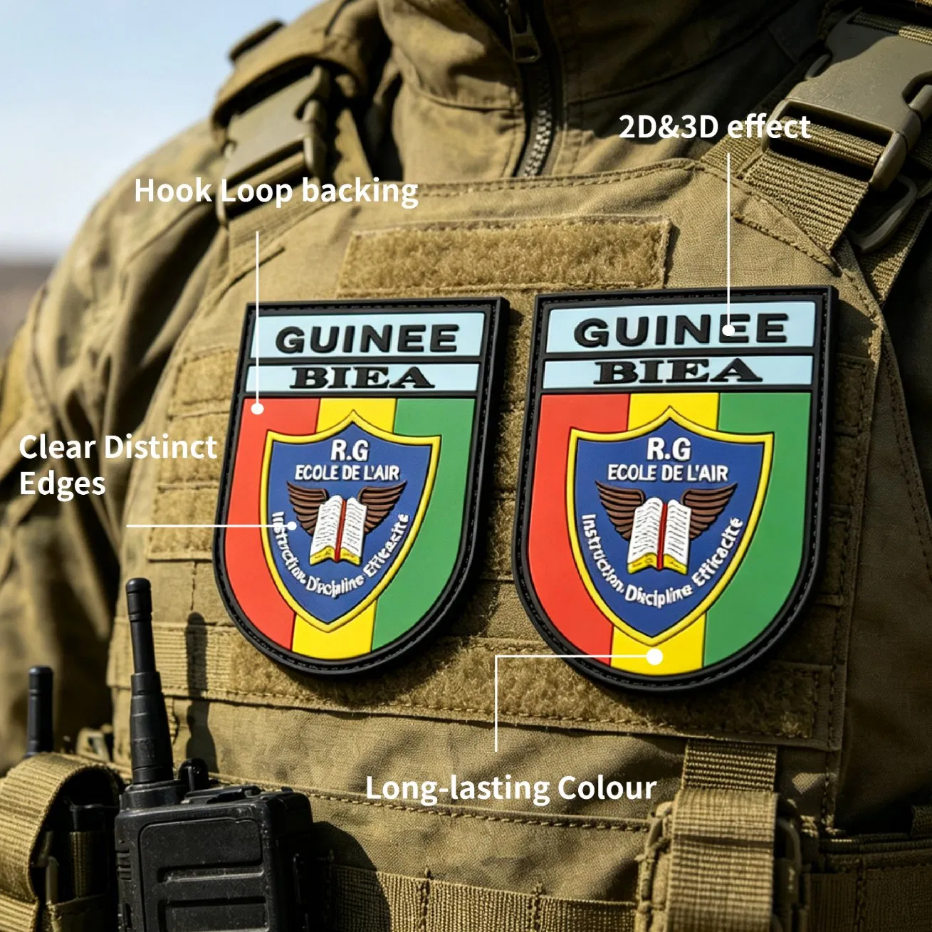 Custom Air Force PVC Patches
