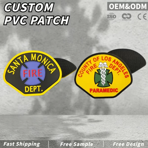 Fire Department PVC Patches Fire Department PVC Patches