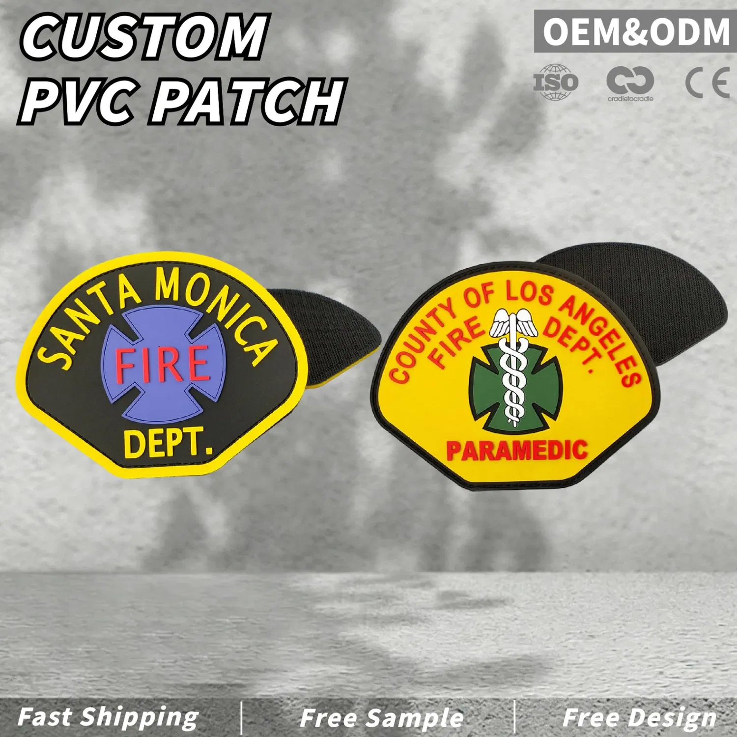 Fire Department PVC Patches Fire Department PVC Patches