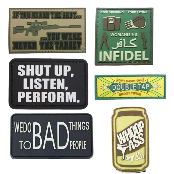 Custom Navy PVC Patches Custom Navy PVC Patches